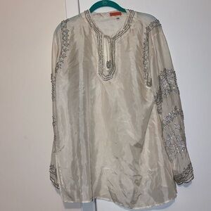 Glam Beaded Silk Dress